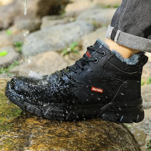Herren Warm Winter Sicherheitsschuhe Wasserdichte HochTop Arbeitsschuhe - Bild 15 von 24
