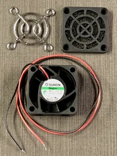 Sunon MB40201V2-000U-A99 Axial Cooling Fan 40mm 12VDC 7.7 CFM w/ Filter & Guard