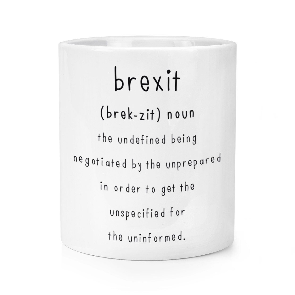 Brexit The Undefined Makeup Brush Pencil Pot Funny Political Britain Europe EU