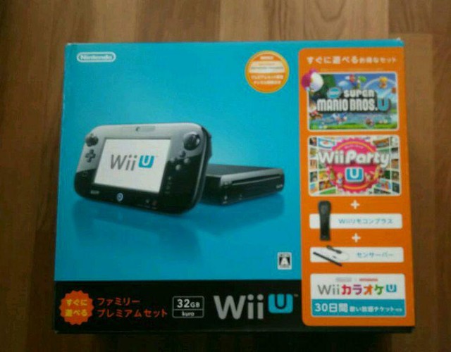 USED Nintendo Wii U Console Family Premium Set Black JAPAN import