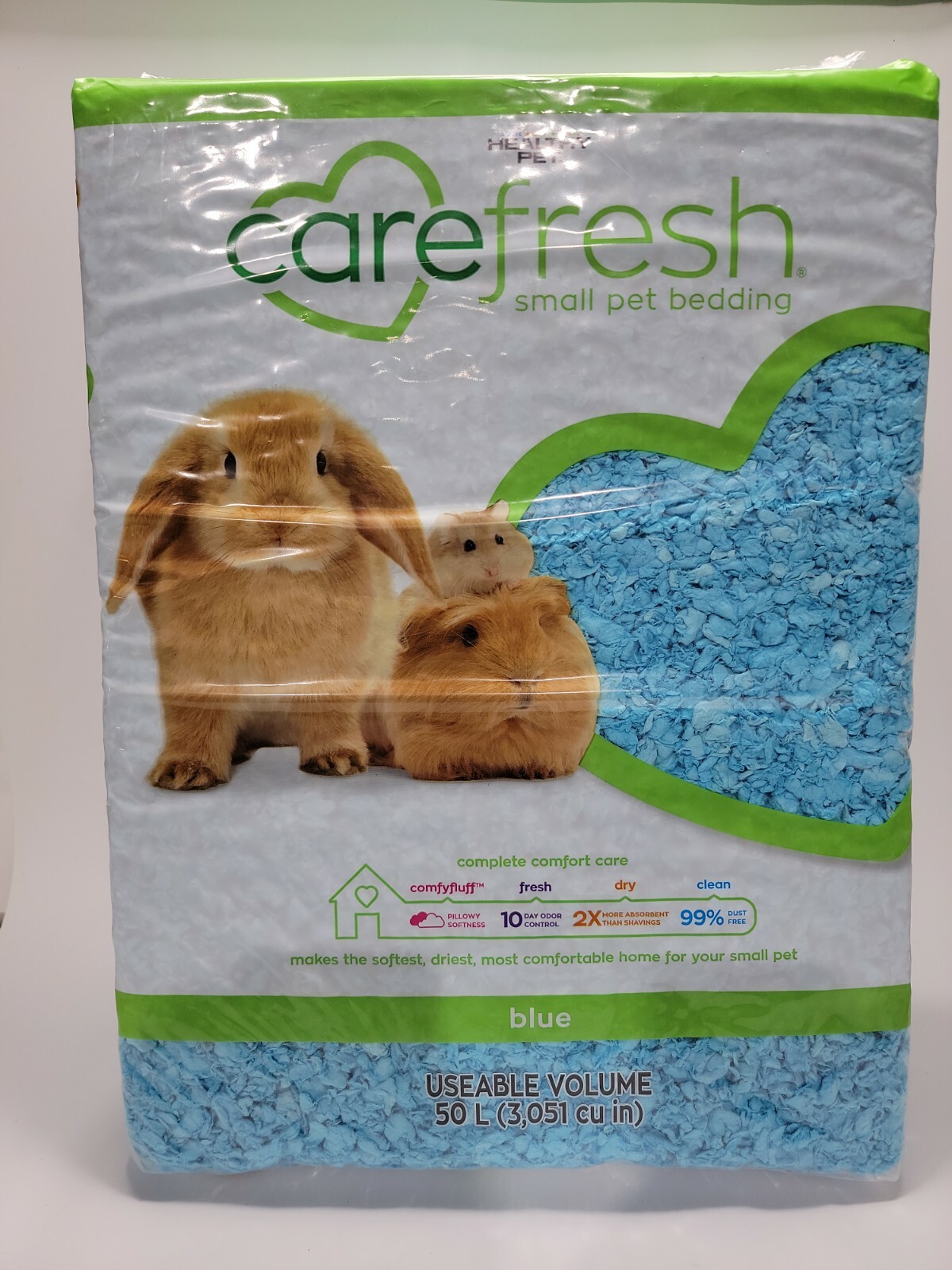 blue hamster bedding