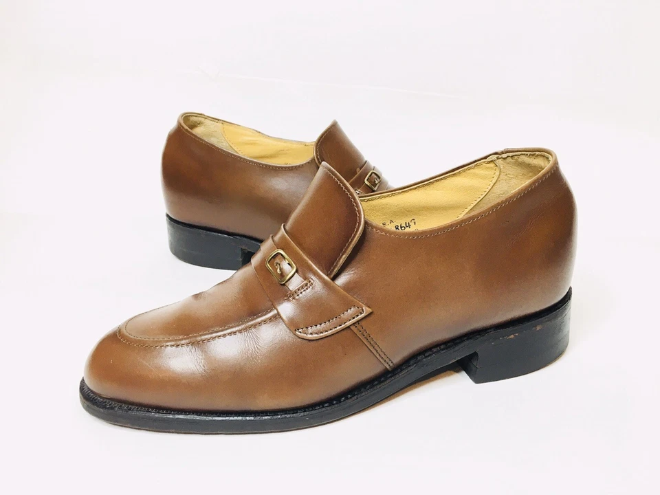 Zapatos de vestir militares de colección Imperial Biltrite correa única tacón para hombre 8D 1482 🇺🇸 Foto 2 de 4