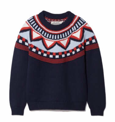 Tory Burch Sport Performance Merino Fairisle Navy Multicolor Sweater Sz S New | eBay Tory Burch Sport Performance Merino Fairisle Navy Multicolor Sweater Sz S New | eBay