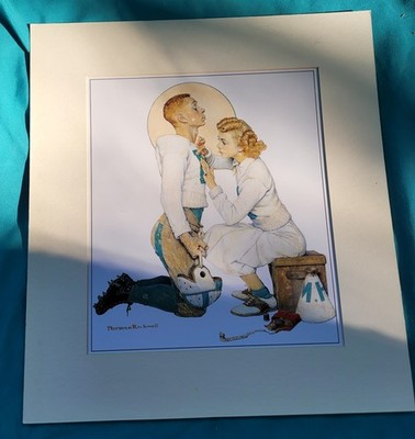 Football Hero Norman Rockwell Cover Saturday Evening Post Home Office