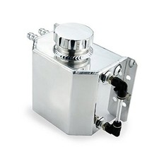 1L Aluminum Universal Radiator Coolant Overflow Tank, Coolant Recovery Tank