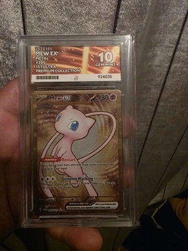 Mew EX 205/165 Holo Metal Card Scarlet & Violet 151 Series Ace 10