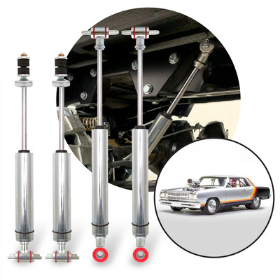 1964-1967 Chevrolet Chevelle Front-Rear Performance Race Shocks Kit (4) Bolt-On
