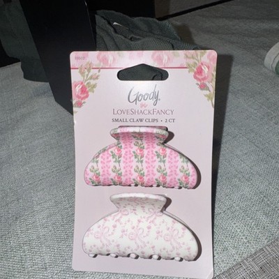 Love Shack Fancy clips  X Goody X TARGET PINK Small Claw Set Hair Clip Bundle