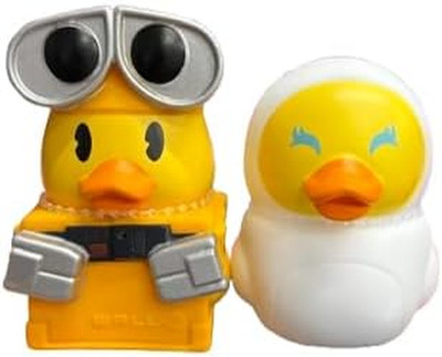 Duckalooz Rubber Duck 2 Pack - Wall-E & EVE - Bath Toys