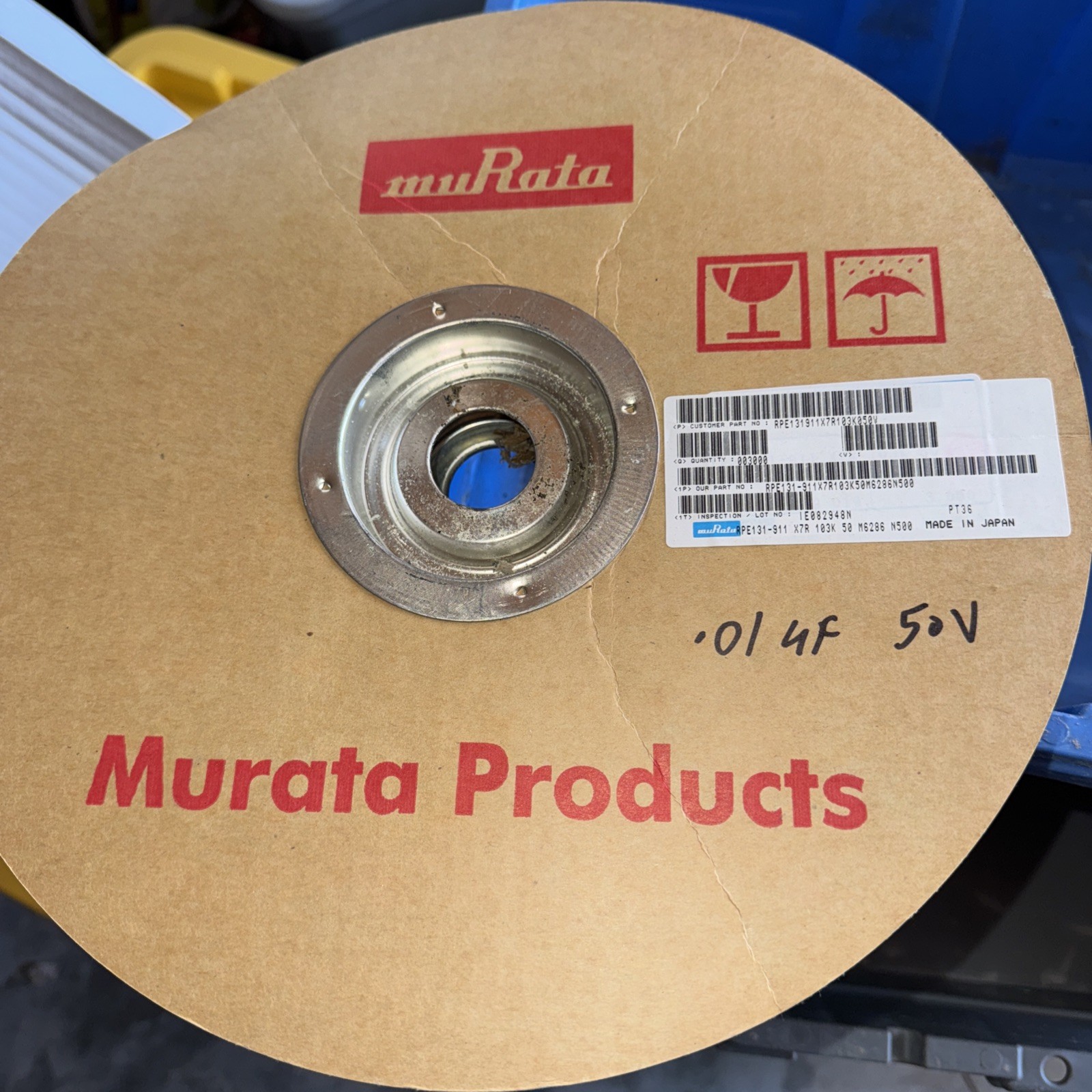 Condensadores Uf RPE131911X7R103K050V .01 3000 piezas carrete NUEVO compra todo envío gratuito