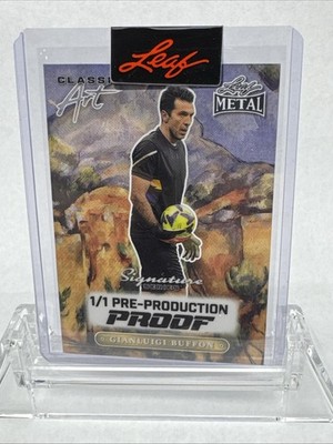 2024 Leaf Metal Classic Clear Art Gianluigi Buffon Unsigned Pre Prod Proof 1/1