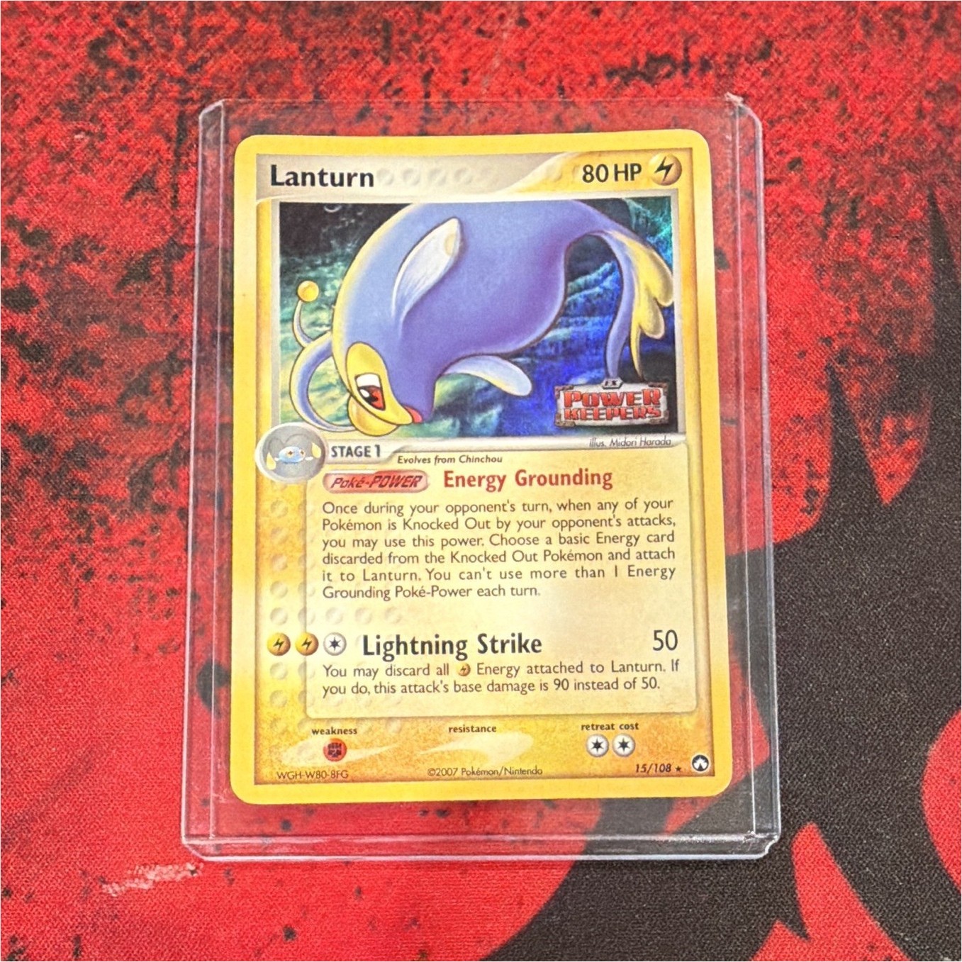 The Pokémon Company Pokémon Lanturn 15/108 Power Keepers Rare Reverse Holo 80 H…