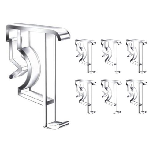6PCS Valance Clips 2 Inch Clear Blind Clips For Blind Valance Curtain Clips