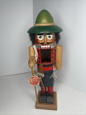 Steinbach Nutcracker Alpine Mountain Climber Hiker Vintage Christmas  15'' w/ tag