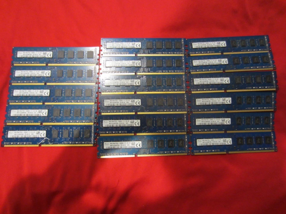 Lote de 17 piezas de memoria atenuada SKhynix 8 GB 2Rx8 PC3/PC3L-12800 DDR3-1600 MHZ Foto 2 de 2