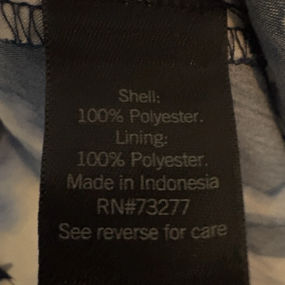 Falda midi Simply Vera Wang azul floral línea A para mujer talla M’s Foto 4 de 4