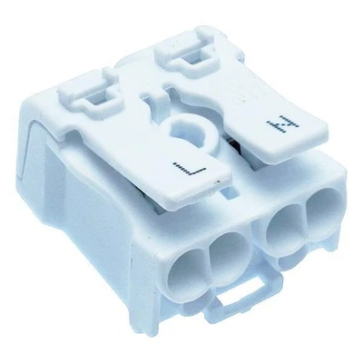 5 X 2 Wege Push Draht Kabelverbinder Neutral Live Anschlussblock - Bild 1 von 2