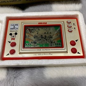 Nintendo Game & Watch Wide Screen Mickey Mouse w/Manual Tested Working Japan