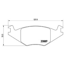 Brembo Bremsbelagsatz Bremsklötze vorne 191698151F 191615115K | 237046