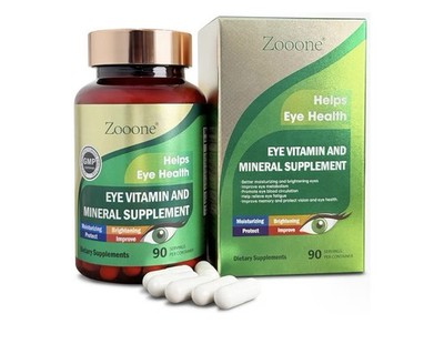 zooone- Lutein Eye Vitamins Zeaxanthin to Support Eye Health, 90 Tablets C/E &
