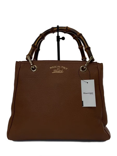 GUCCI Handbag Leather BRW Solid rh87984651