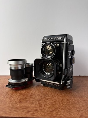 Mamiya C330F + Mamiya-Sekor 55mm & 135mm   Top Zustand