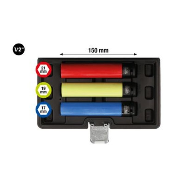 KS Tools Kraft-Stecknuss-Satz 515.0865 Chrom-MolybdäNstahl-image