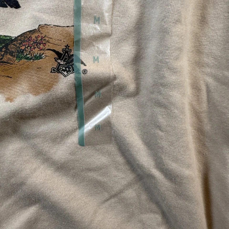 Top de ropa deportiva Budweiser para hombre beige mediano algodón poliéster Foto 4 de 4