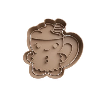 Gingerbread Man Cup Shaped Christmas Cookie Cutter Fondant Biscuit Baking Tool