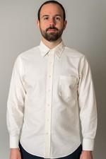 Chaps Men's Dress Shirt Classic-Fit Long Sleeves Ivory Size 16 -16 1/2 32/33