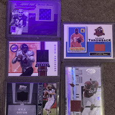 Topps Donruss Press Pass Game-Worn Jersey Lot Orton Boldin Williams 2005 5 Cards