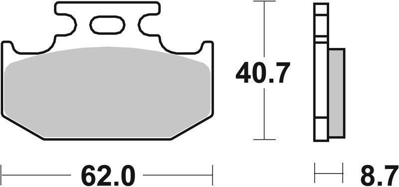 Plaquettes de frein Brembo 07KA12SX en métal fritté tout terrain pour moto cross