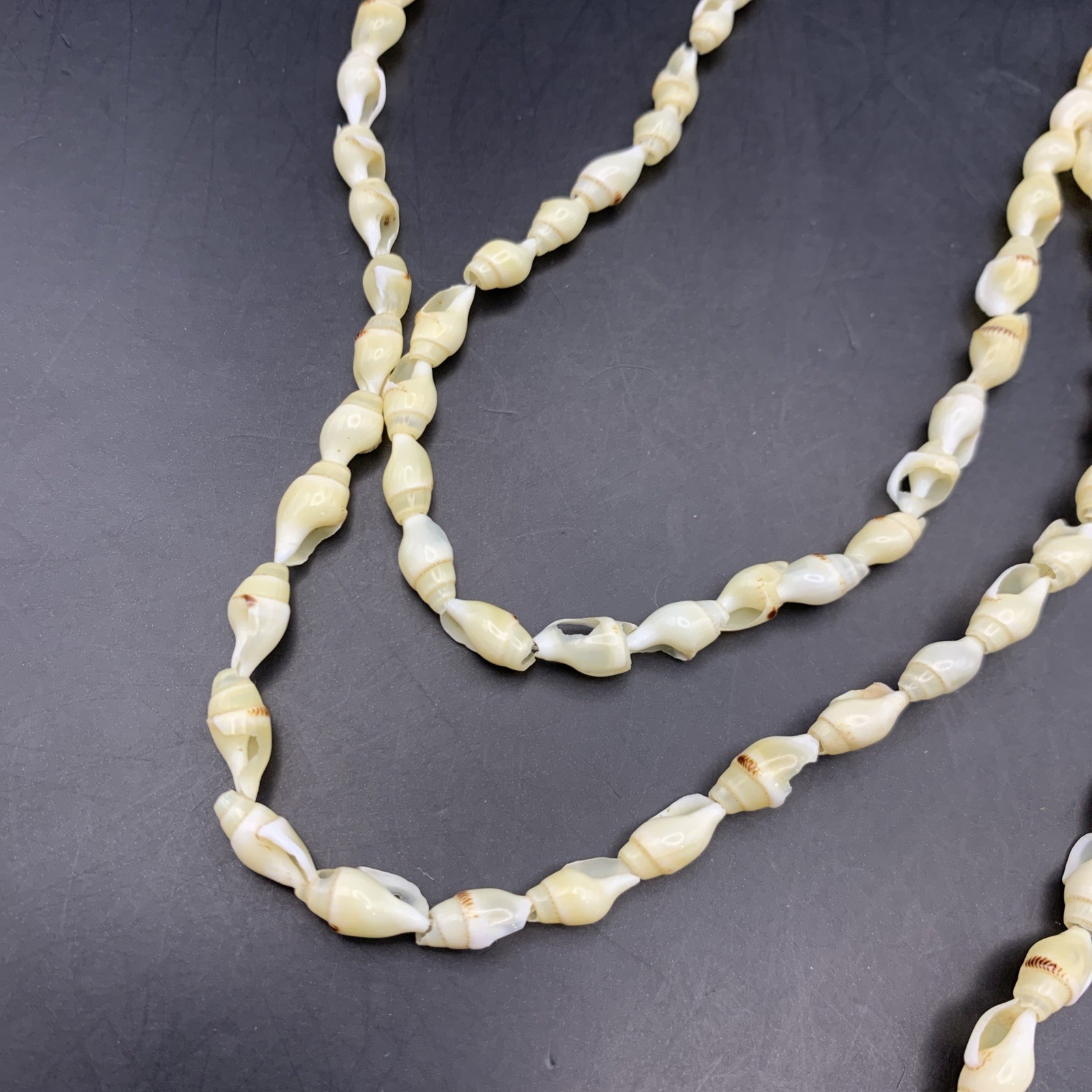 Long Tiny Seashell Necklace Small Shells Beaded M… - image 4