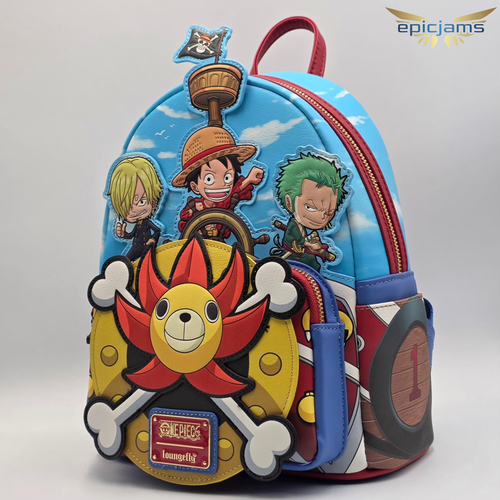 Mini sac à dos Loungefly One Piece Monkey D. Luffy Thousand Sunny Ship neuf - Photo 3 sur 10