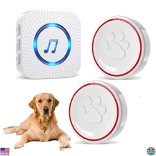ChunHee Wireless Dog Door Bell Set, 2 Buttons for Potty Training, Smart Dog