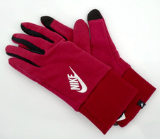 Nike Club Fleece Gloves Women's Large Burgundy/White