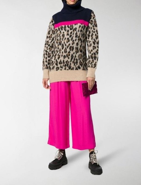 Women Sacai Sweater Brown Wool 36