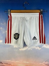 Manchester United Home football Soccer Shorts 2019 - 2020 Adidas Kids 3-4YRS