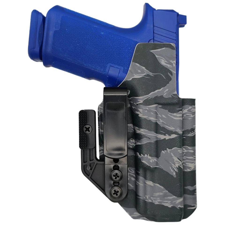 Inside-the-Waistband (IWB) Tuckable Kydex Holster - Gray Tiger Stripe Camo - Image 3 of 4