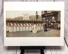 Rattown Tigers Military Cat Parade Soldiers Louis Prang DeRibas Art Postcard