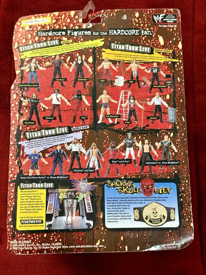 Figura Edición Especial WWF Maximum Sweat Stone Cold Steve Austin Jakks 1999 WWE Foto 4 de 4