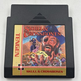 Skull & Crossbones (Nintendo NES, 1990) GREAT LABELS Authentic. Sleeve.