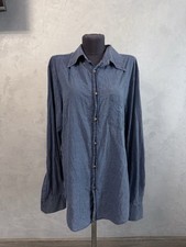 Brunello Cucinelli Denim Blue Shirt Size L Slim Fit