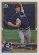2018 Bowman Draft Chrome Gold Refractor /50 Joey Wentz #BDC-62 5i1