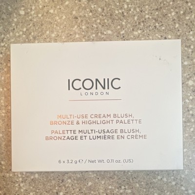 Iconic London Multi-Use Cream Blush Bronze Highlight Palette
