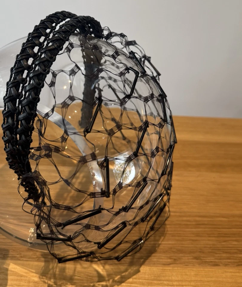 Mimco Stroke Of Luck Veil Black Headband Millinery Spring Racing Fascinator - Image 3 of 4