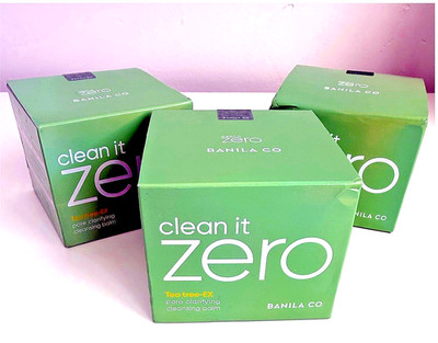 BANILA CO Clean It Zero Tea Tree-EX Pore Clarifying Cleansing Balm - Lot of 3