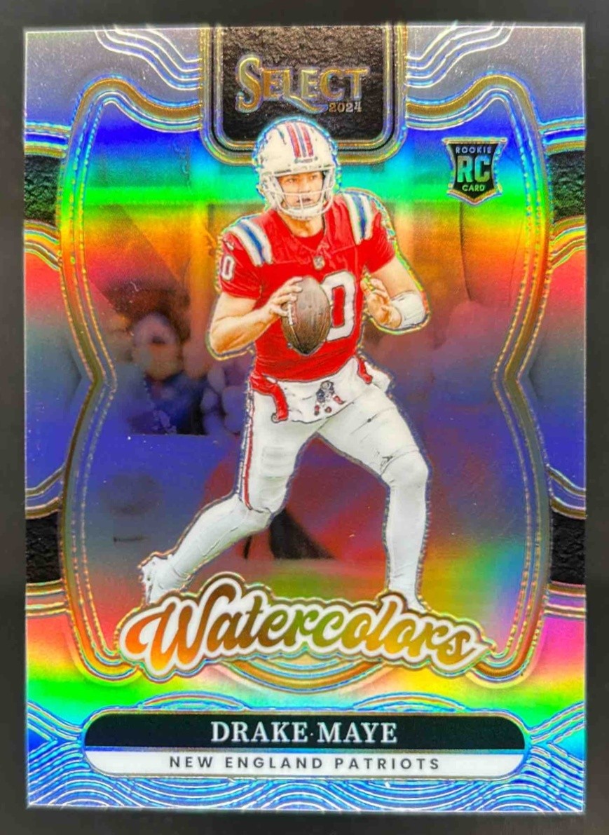 2024 Select Drake Maye Watercolors RC Rookie #24 Patriots