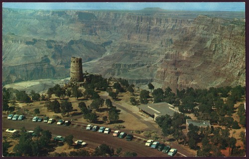 Watchtower at Desert View, Grand Canyon National Park Post Card (1959) Used