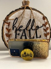 Phone Grip Holder Black and Gold 